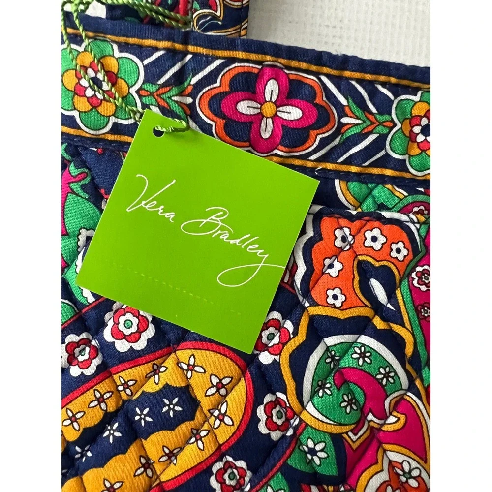 Vera Bradley Petite Tote Venetian Paisley Quilted Cotton‎ Multi Color